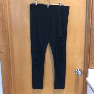 Black cutout Express leggings